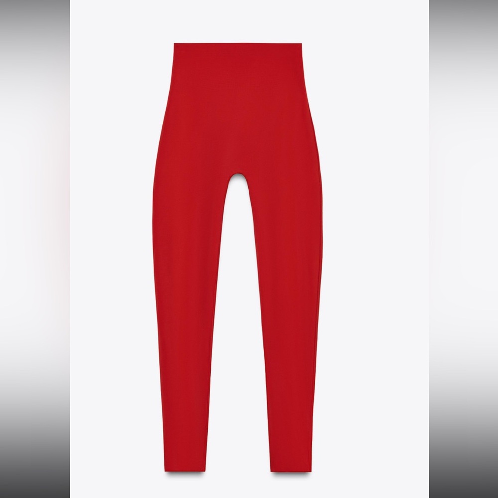 Zara Bold Scarlet Leggings